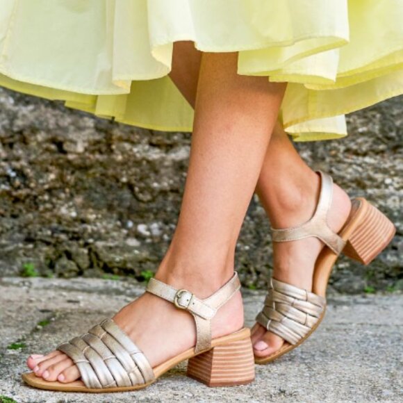 NEW BORN Shonie Leather Heeled Comfort Sandals  253 - Picture 2 of 5